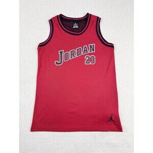 Michael Jordan #23 Official Dri-Fit Youth Red Mesh Jersey